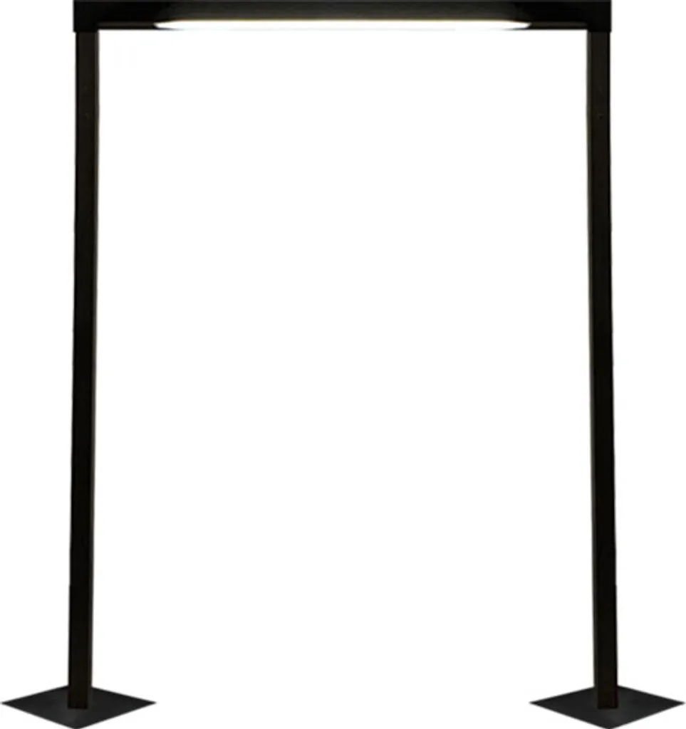 Solution Éclairage Extérieur Design Portique Anthracite 80x114cm TAKETA