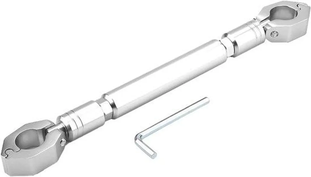 Réduire vibrations guidon avec cette barre de renfort 22mm argent moto