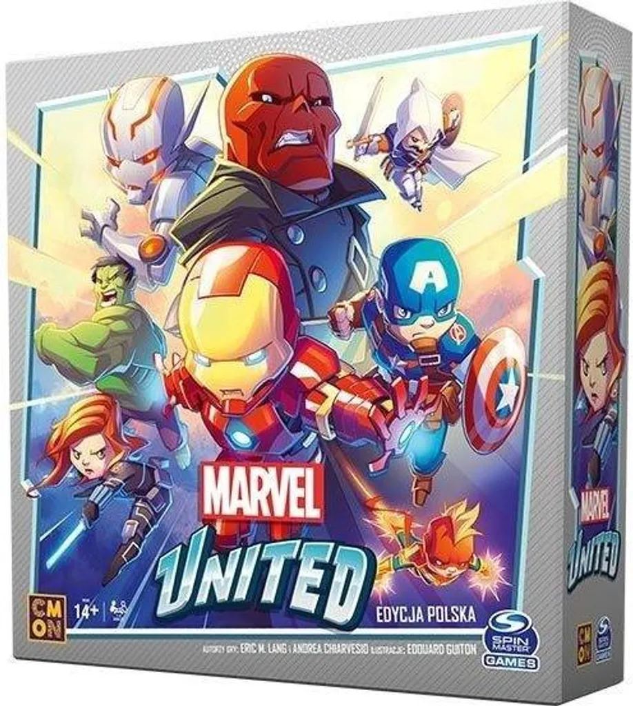 Marvel United Jeu de Cartes Tactique avec Figurines et Défis Chocs