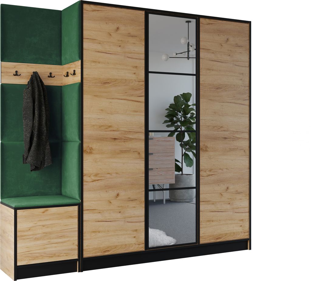 KIER FURNITURE Kleiderschrank EDEN, Schlafzimmer Schrank, Produktbild 
