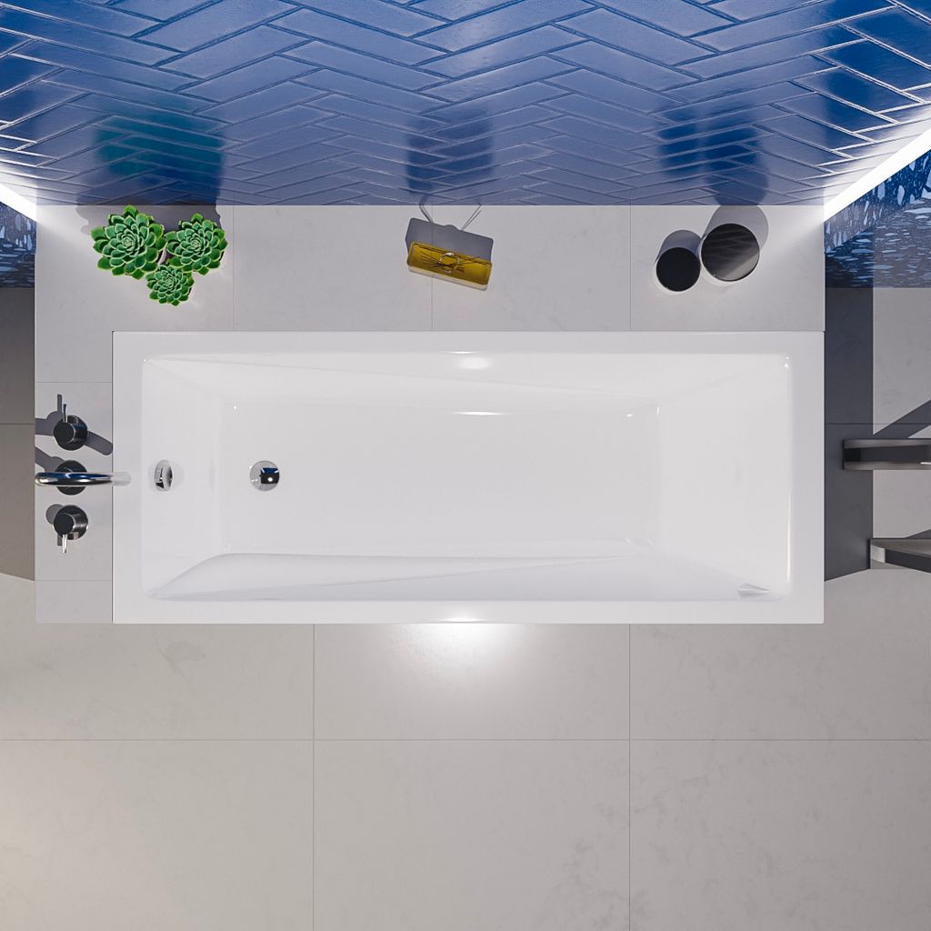 ECOLAM Badewanne Wanne Acrylwanne LINDA Rechteck Ac Produktbild-Vorschau 7