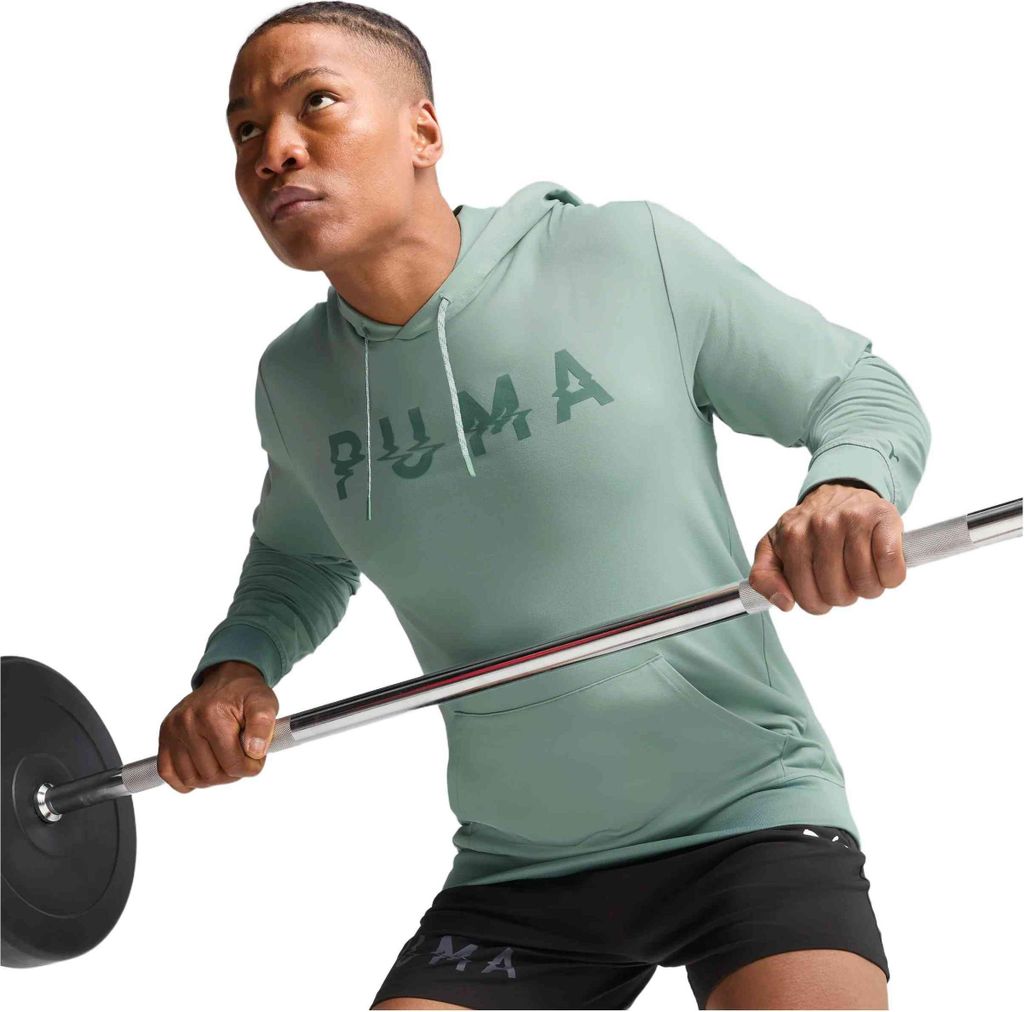Puma M Cloudspun Branded Hoodie Green Moon Green Moon L Produktbild 