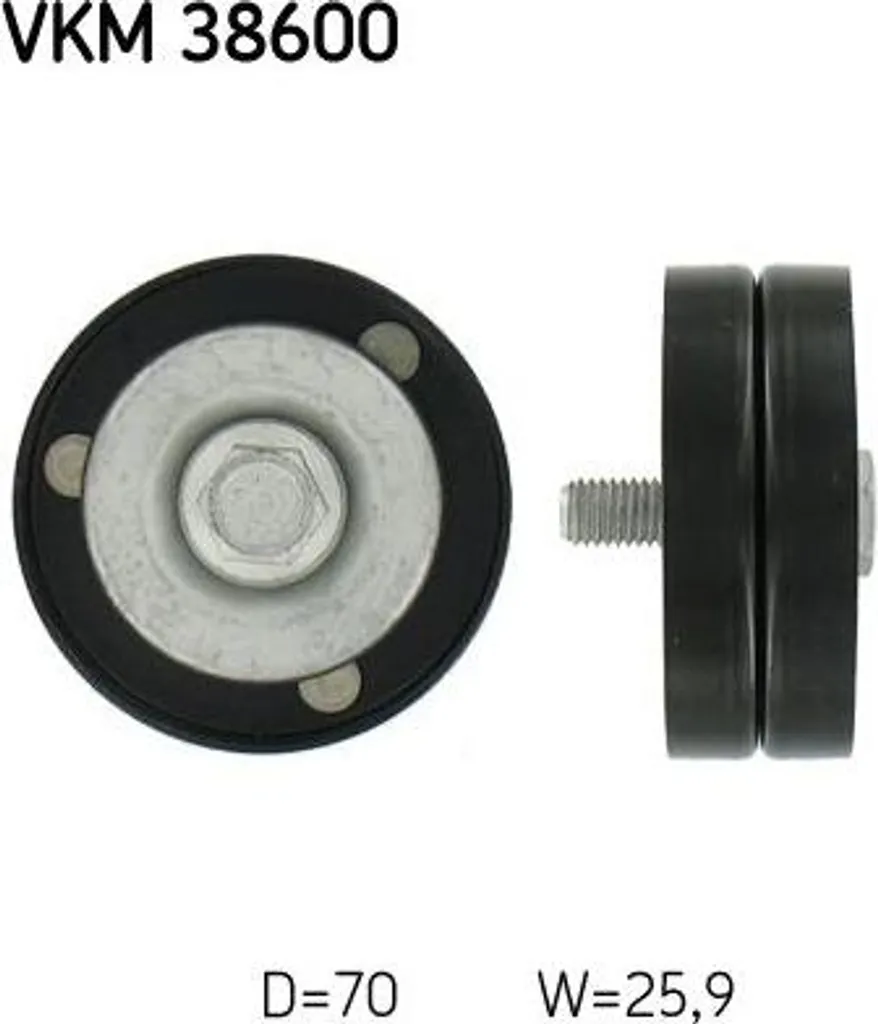 Stop bruits de courroie Voyager avec galet SKF VKM 38600 04861633AA