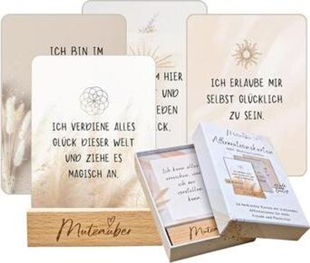 Mutzauber Affirmationskarten-Set 'Freude & Positivität'