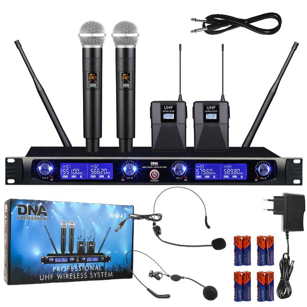 DNA WM4 VOCAL HEAD SET MIX: Draadloos geluidssysteem met Productafbeelding 