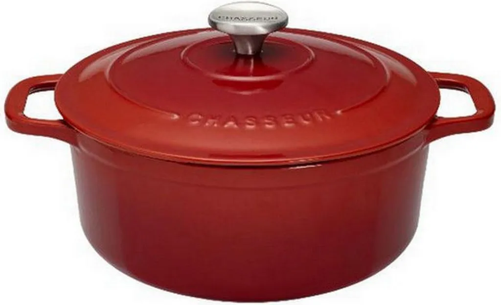 Cocotte Chasseur 22cm Ghisa Rubino - Ideale per Stufati e Pane