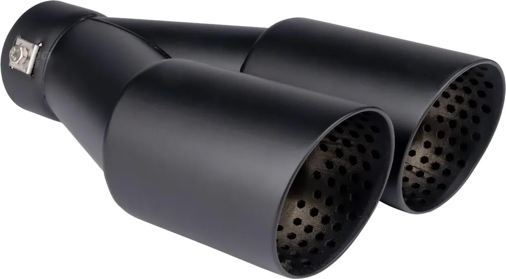 Cache-pot échappement inox noir universel pour cacher pot rouillé