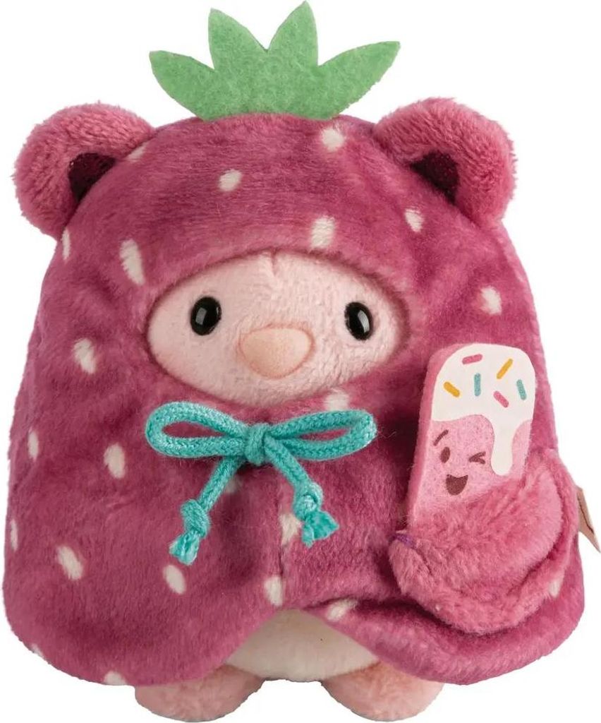 NICI Kuscheltier Set Hase Pibu mit Softeis u. Erdbeerkostüm in Geschenkbox