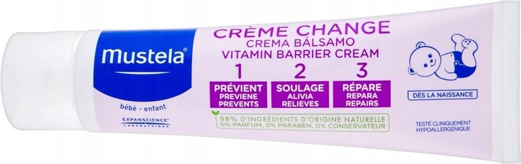Mustela 123 crema per pannolini per neonati e bambini, 50 Immagine del prodotto 
