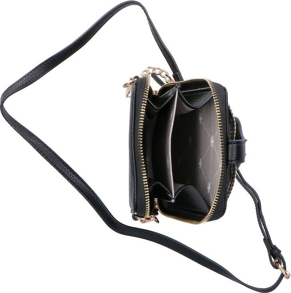 Rieker Damen Umhängetasche mit Bienen Applikation H1660, Farbe:Beige