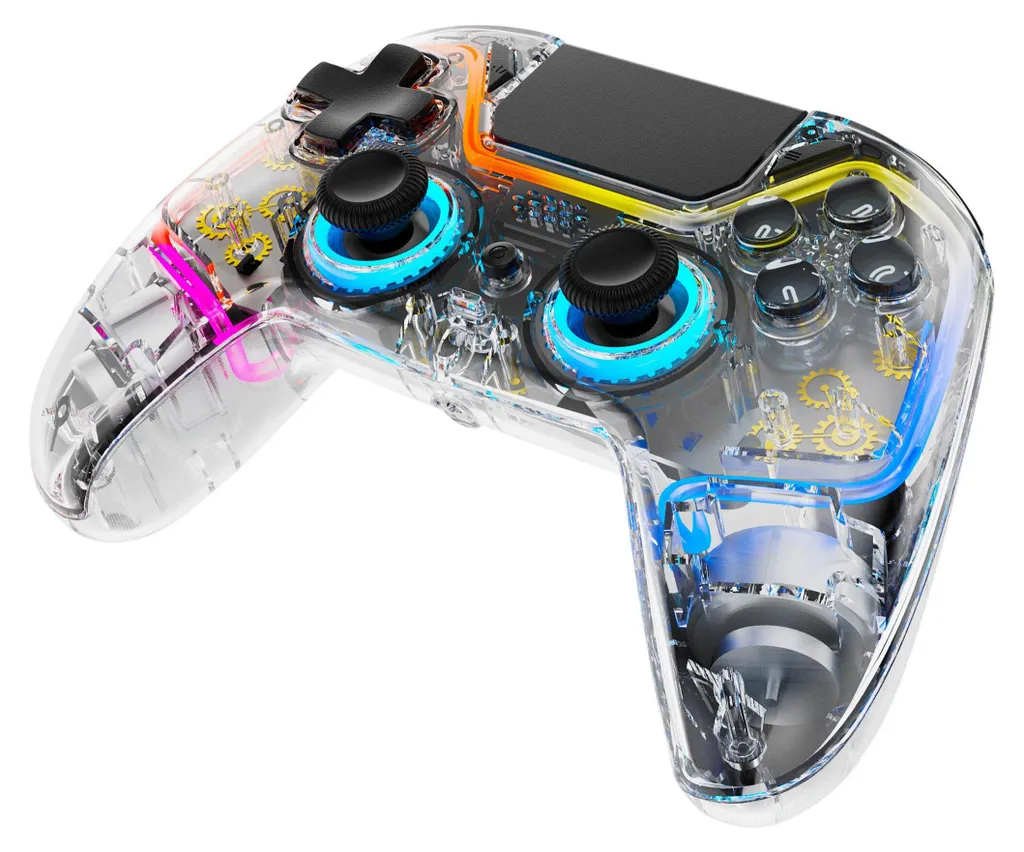 Deltaco Contrôleur Transparent Bluetooth PS4 PC - Ergonomie et Précision - 6