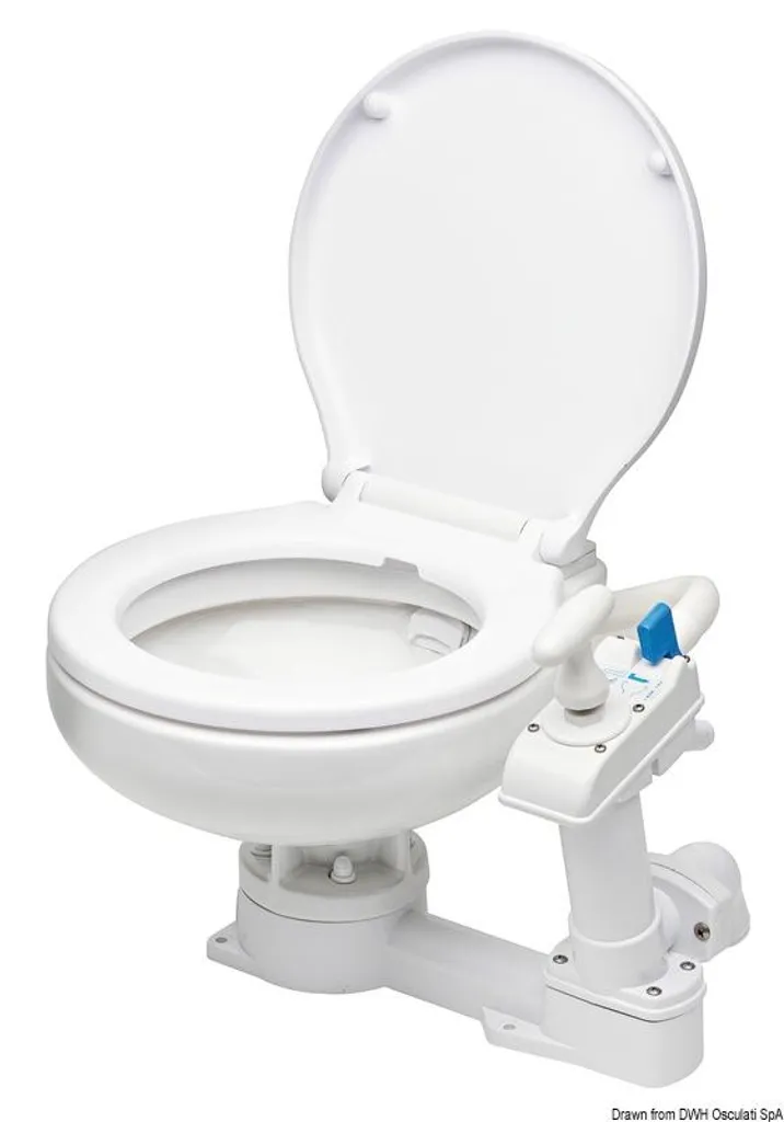 Toilettes manuelles Super Compact 1 pièce pour bateau et camping-car