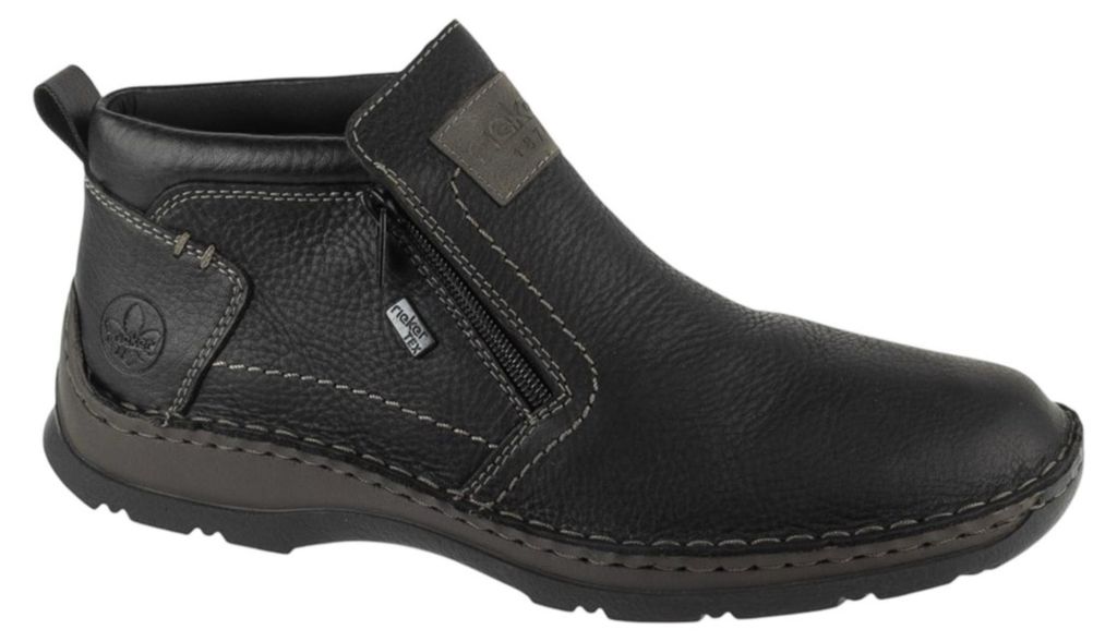 Zapatos de hombre Rieker, botas, forro cálido, color negro, Imagen del producto 