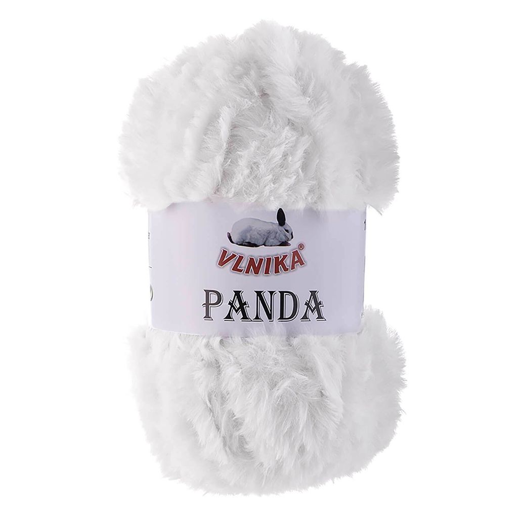 100g Strickgarn Panda Strick-Wolle Kunstfell Kuschelwolle Plüschwolle - Farbwahl