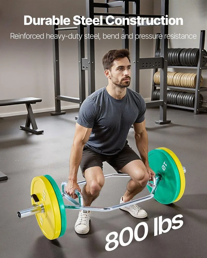 Barre hexagonale de squat et deadlift pour musculation dos
