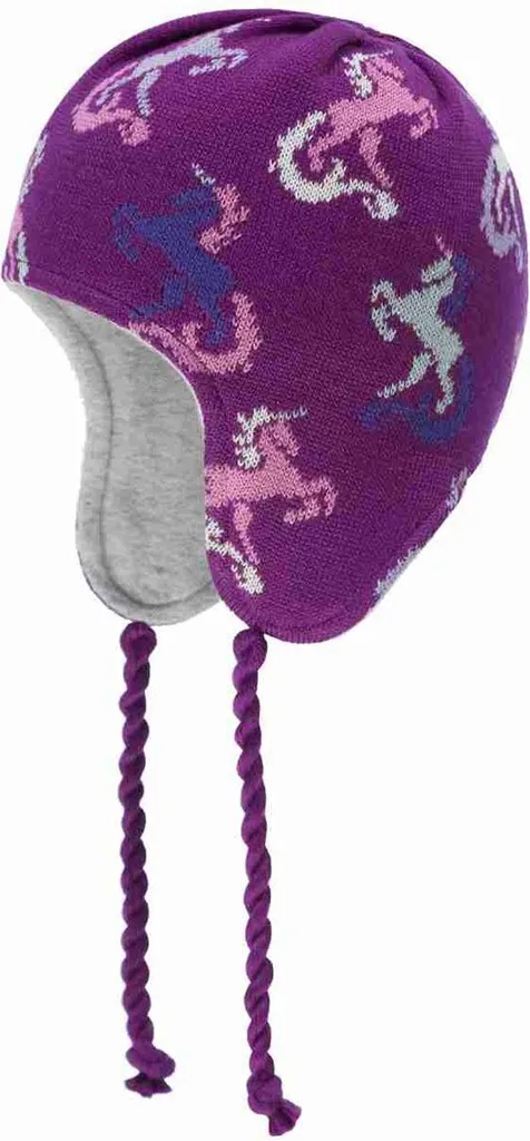 Cappellino Döll per Bambina Viola - Morbido Cotone con Unicorni