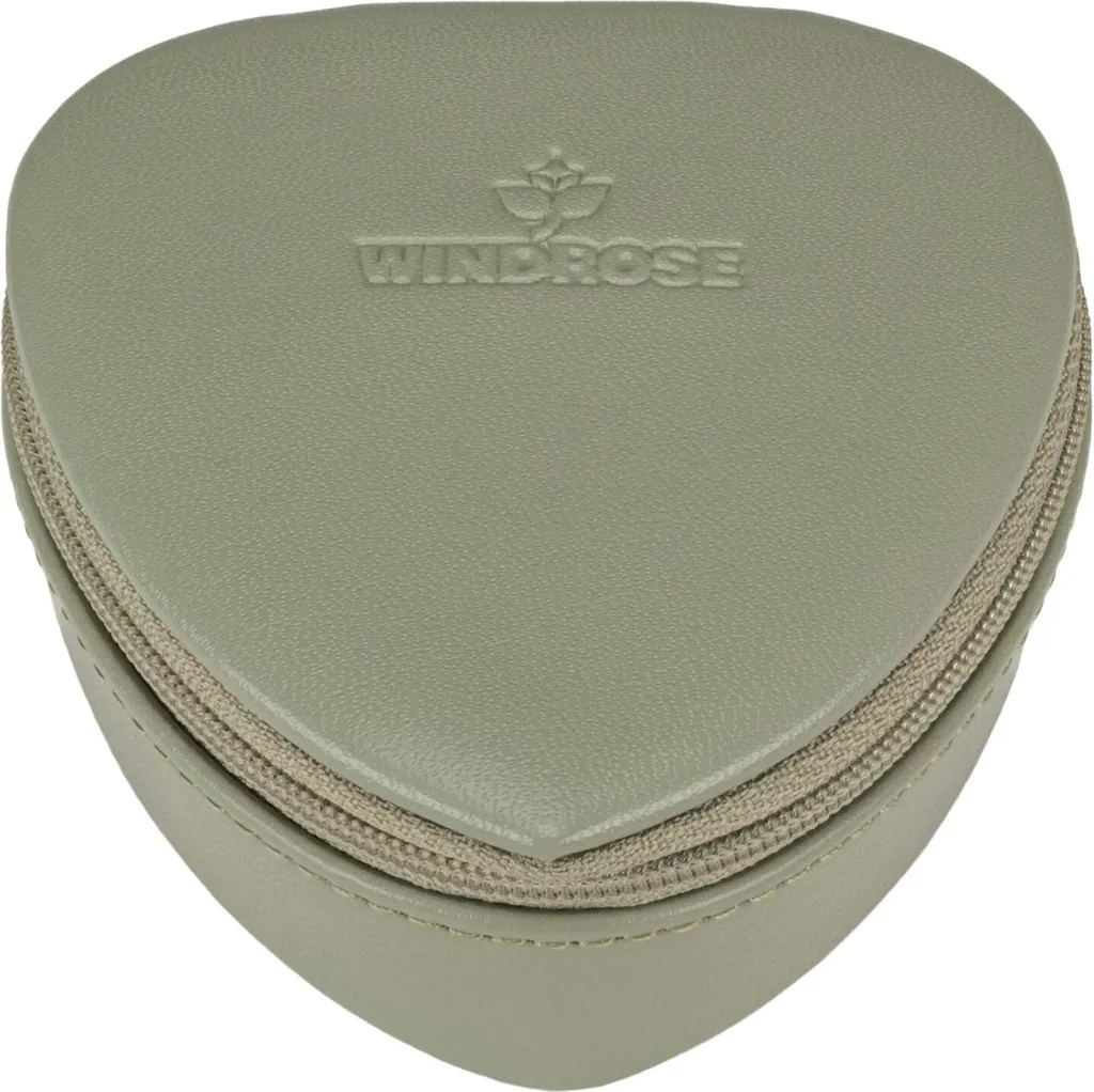 WINDROSE Scatola Gioielli Merino Moda Herzdose Salbei - Design Cuore