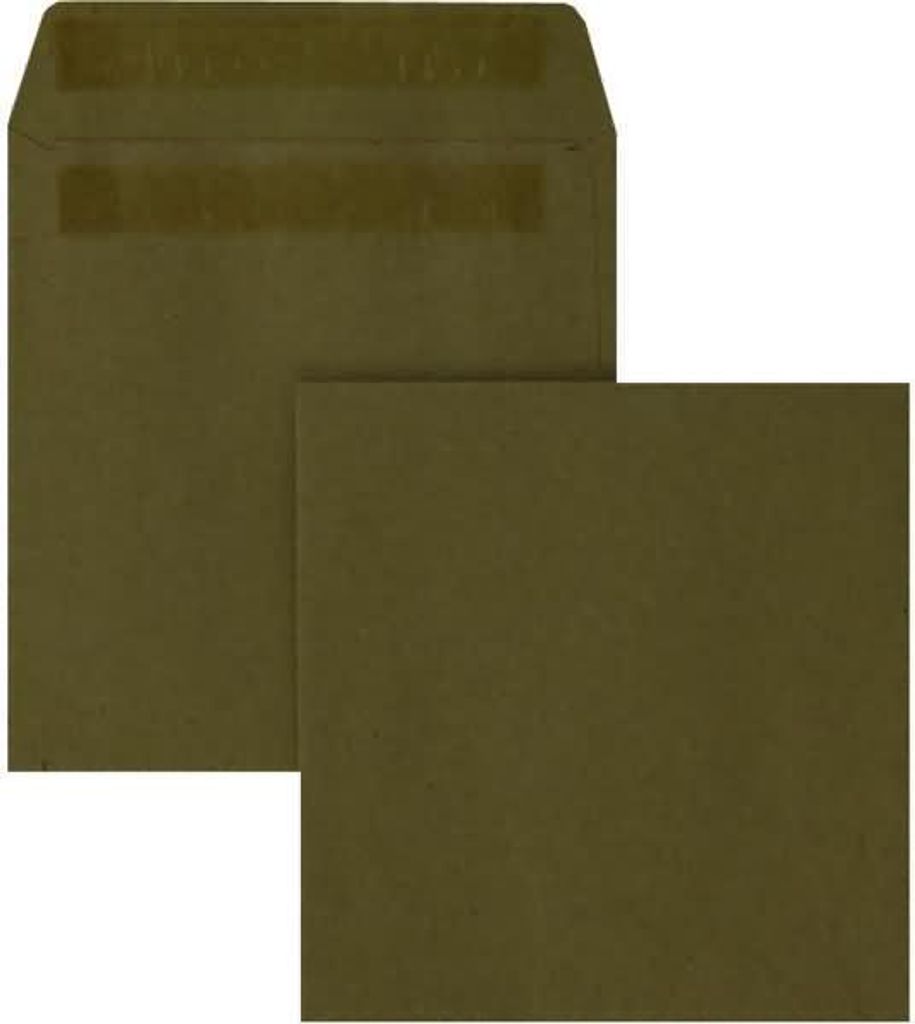 Versandtaschen 102x108mm 80g/qm selbstklebend VE=1000 Stück braun