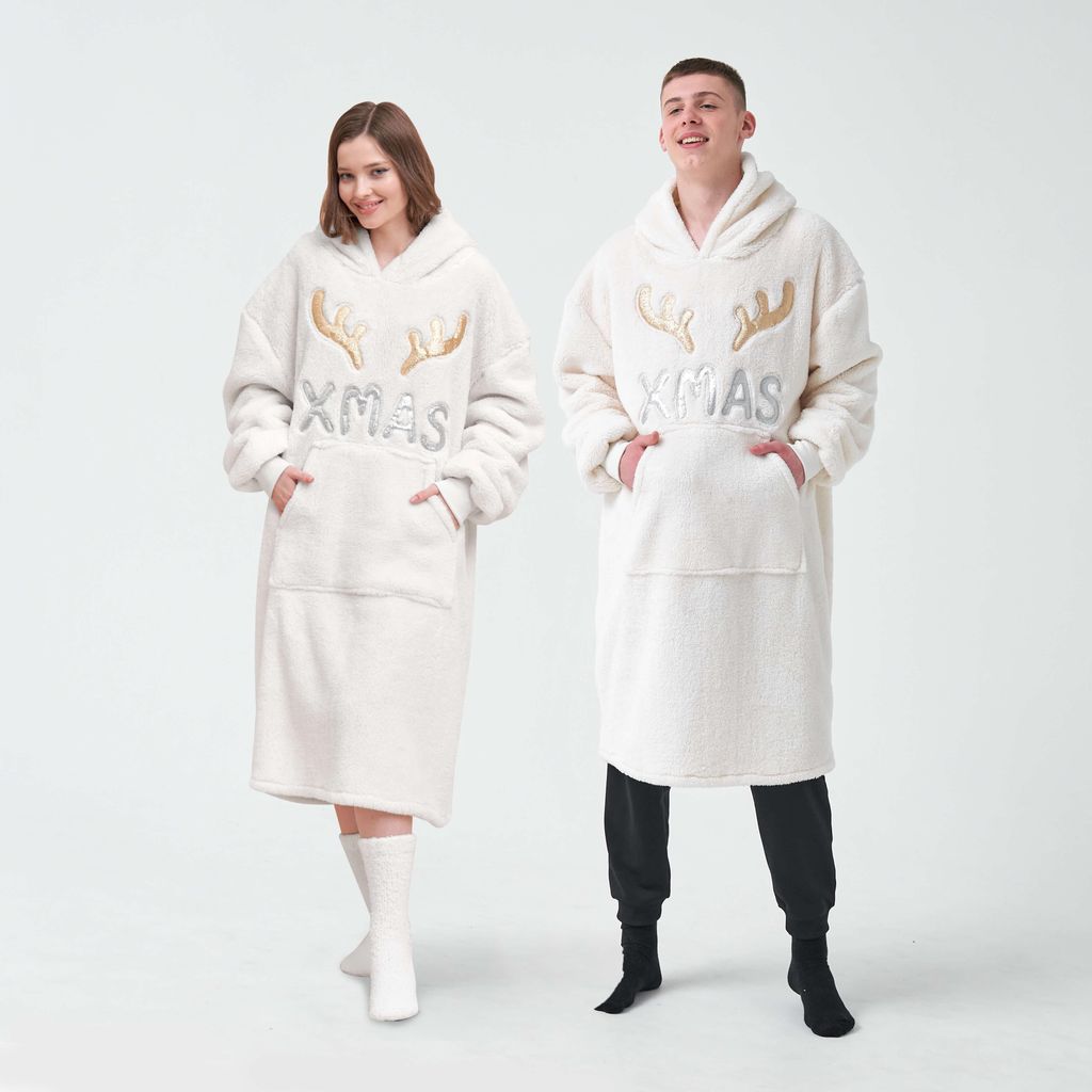 Textino Hoodie X-Mas 70x110 cm Beige