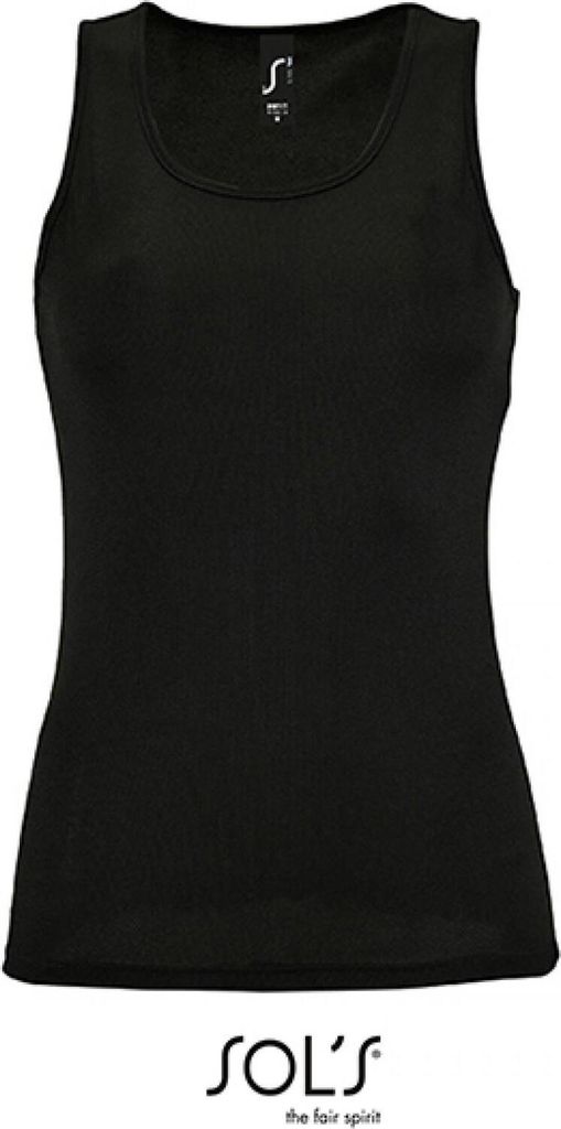 SOLs 02117 | Damen Sports Tank Top Sporty - Farbe: Black - Größe: XXL