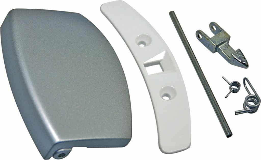 easyPART passend für 405508555/1 Electrolux Türgriff Griff silber Kit Waschmaschine Waschgerät AEG 4055085551 passend Fors Husqvarna Novamatic Z...
