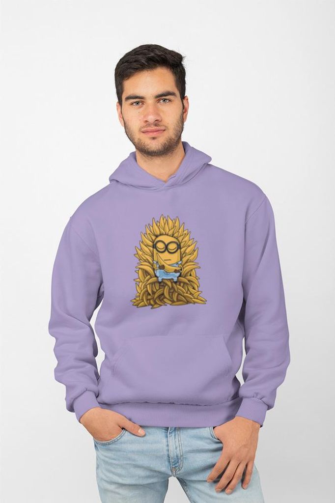 D&B Uni Hoodie MO00031 Minions Lavendel-Größe S