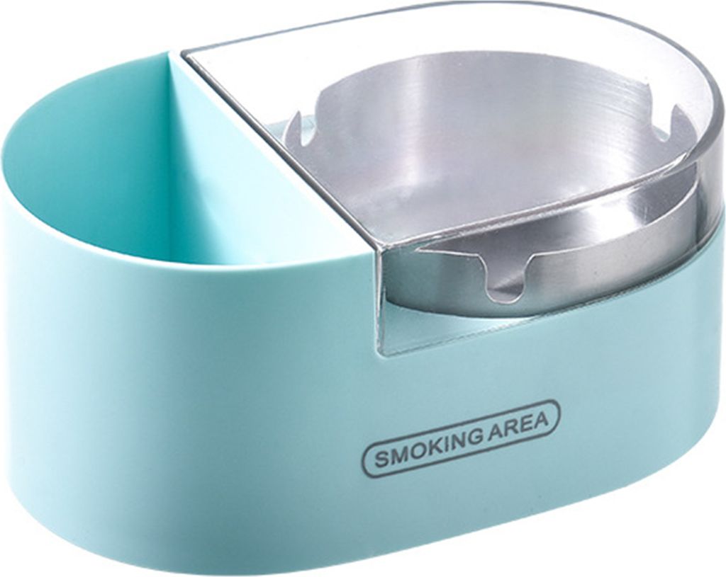 wandmontierter Aschenbecher Winddicht abnehmbar mit Deckel wasserdichtes Badezimmer Asche-Aufbewahrungsbox für Toilette-Grün