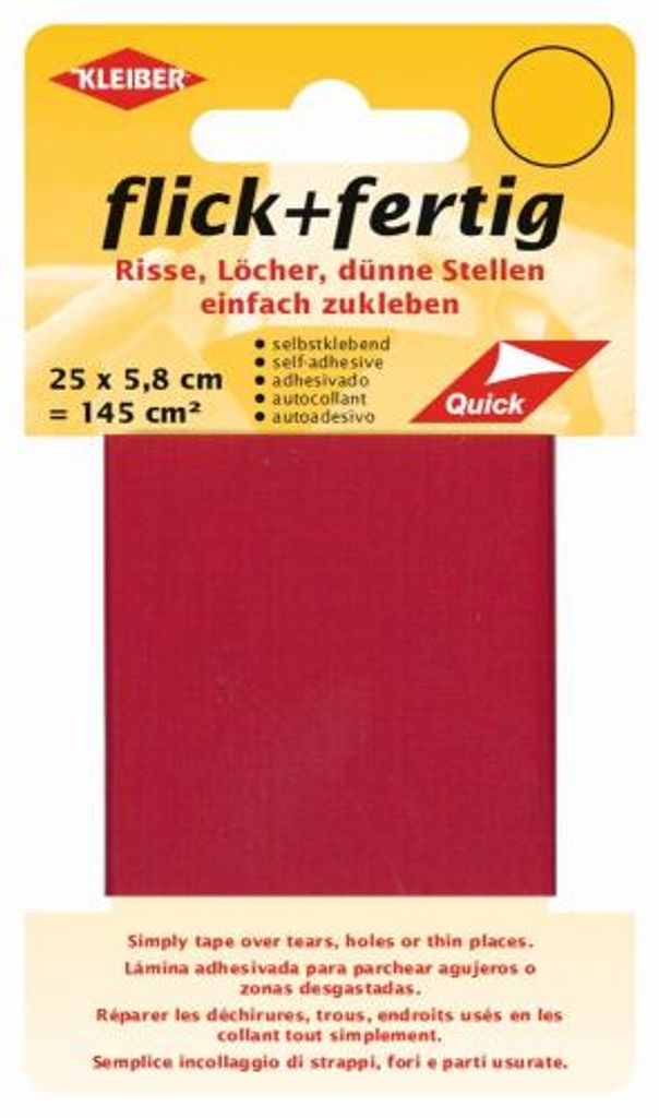 Kleiber flick + fertig - Farbe: rot