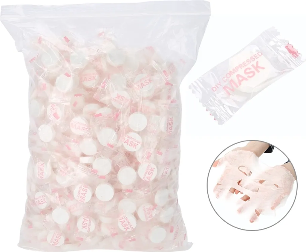 500 Maschere Viso Compresse TNT: Monouso Fai da Te per Centri Estetici