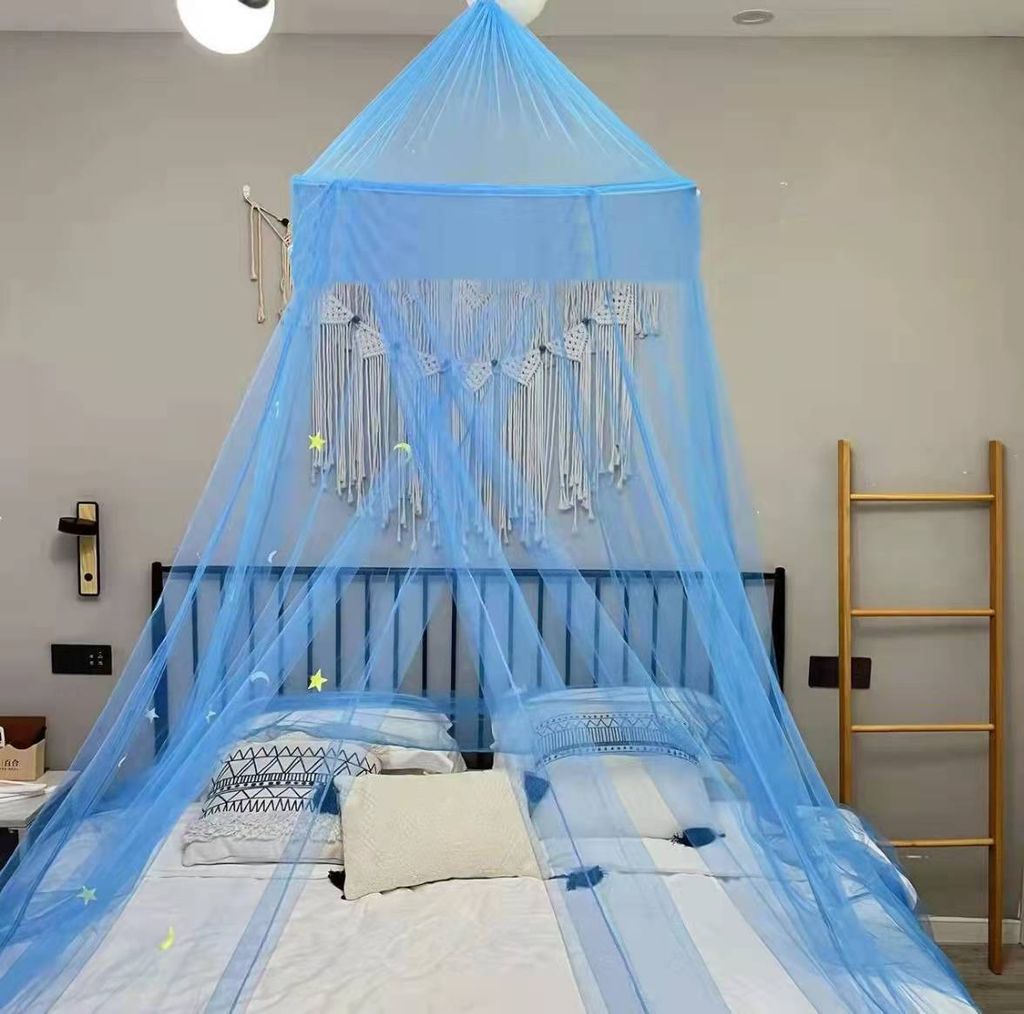 Moskitonetz Bett, Groß Mückennetz, Rund Prinzessin Moskitonetz, Moskitonetz für Mädchen, Hängendes Bettnetz Doppelbett Einzelbett