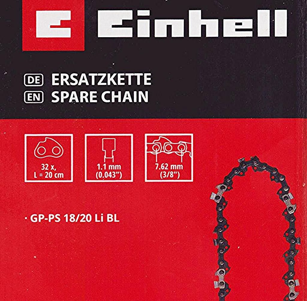 Einhell Sägekette 20 cm, 3/10", 32 TG, 1,1 mm GP-PS 18/20 Produktbild 