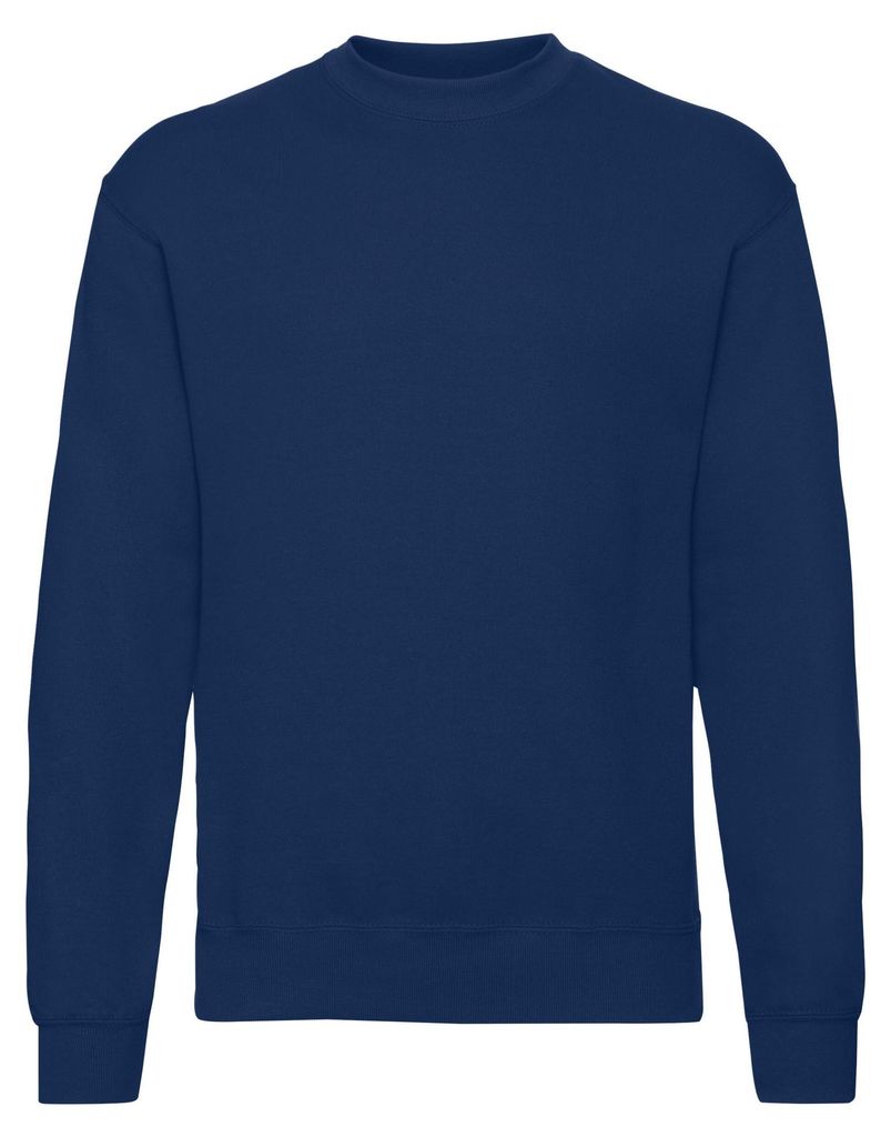 Fruit of the Loom - "Classic" Sweatshirt für Herren/Damen Uni angesetzte Ärmel LT1965 (M) (Marineblau)