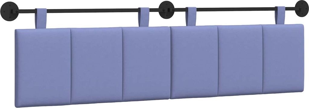 vidaXL Hängendes Kopfteil Jeans blau Stoff