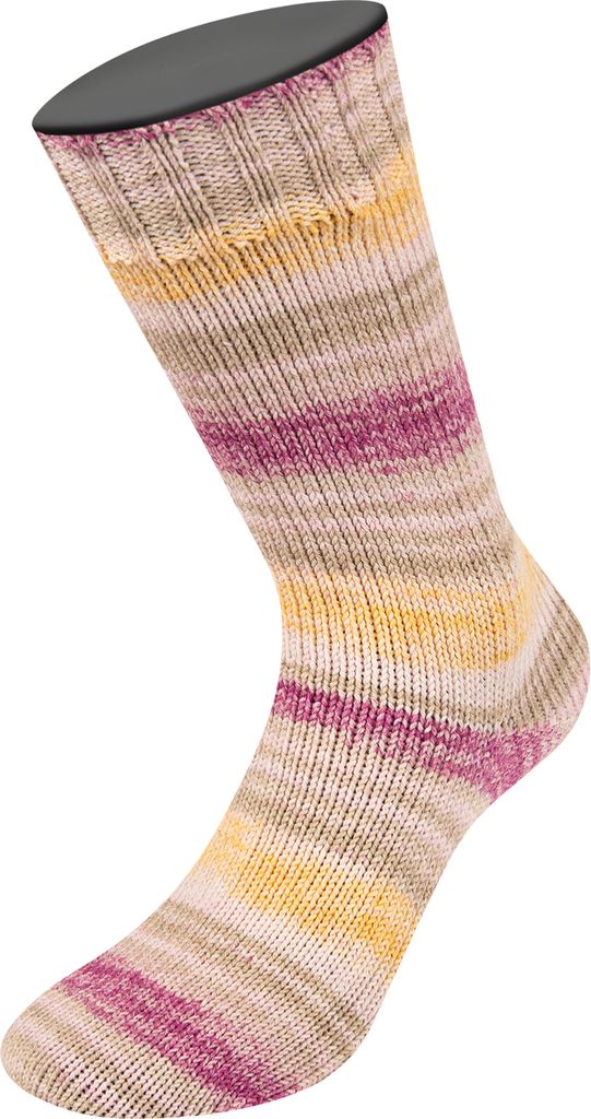 Lana Grossa - Meilenweit 100g Cotone Vegano Arancia 6172 gelb hellbeige beige rosa dunkelfuchsia natur