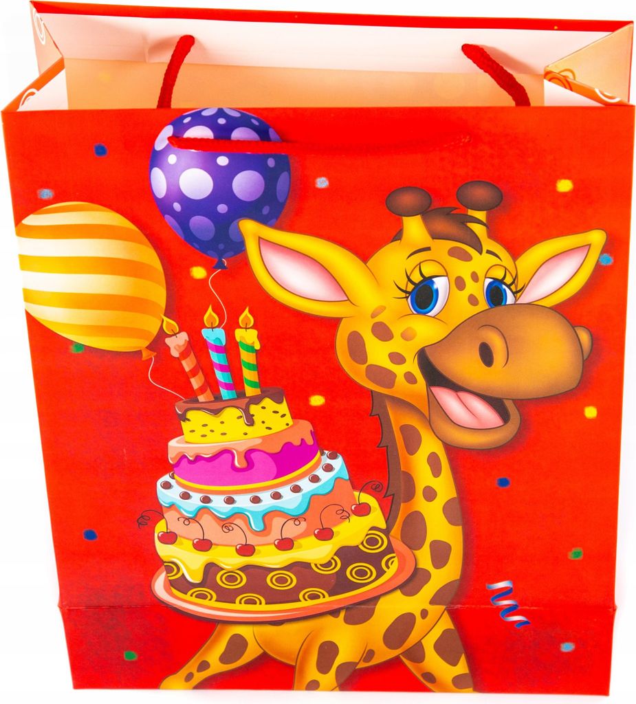 Geburtstags-Geschenktüte 26x32cm - Festliche Tragetasche - Geschenkverpackung - Verschiedene Motive