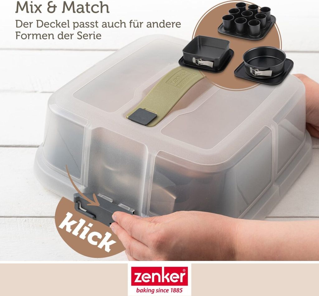 ZENKER Springform 24x24cm quadratisch Bake, Click & Go mit Produktbild 6