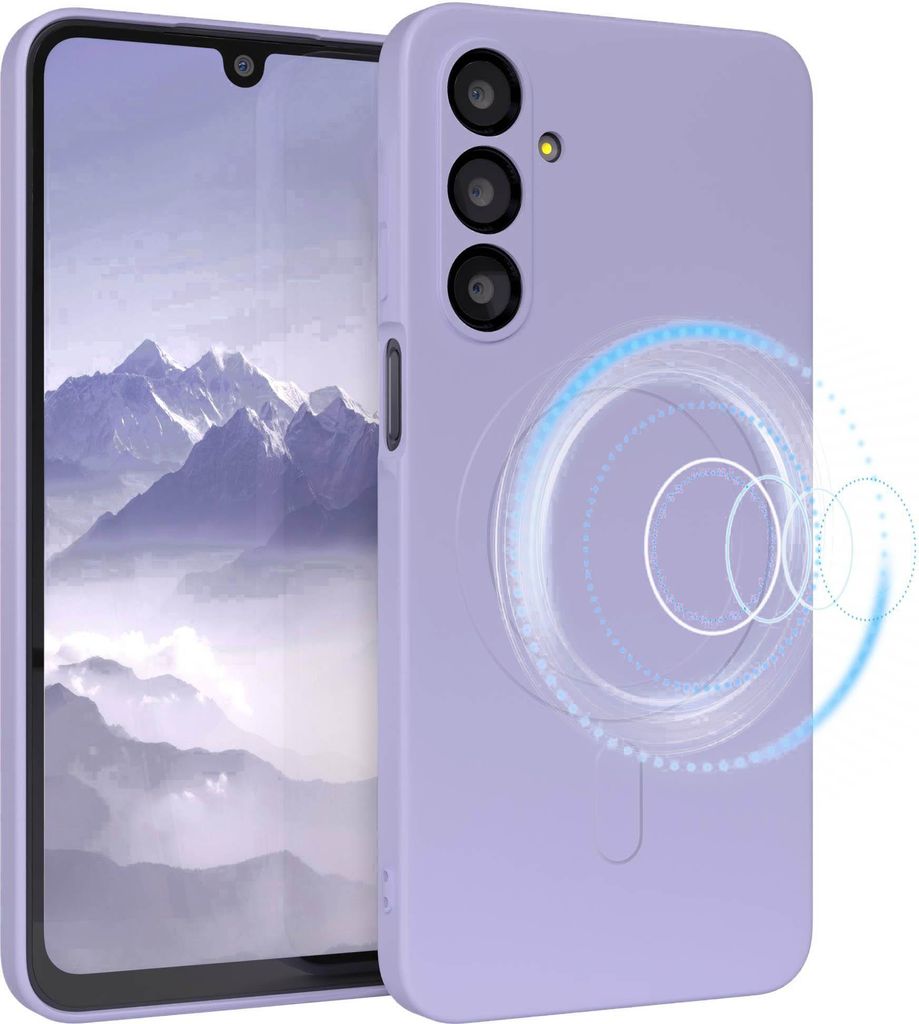 EAZY CASE - Silikonhülle magnetisch für Samsung Galaxy A16, Hülle Silikon, weich stoßfeste Magnet Handyhülle, Schutzhülle mit Kameraschutz, T...