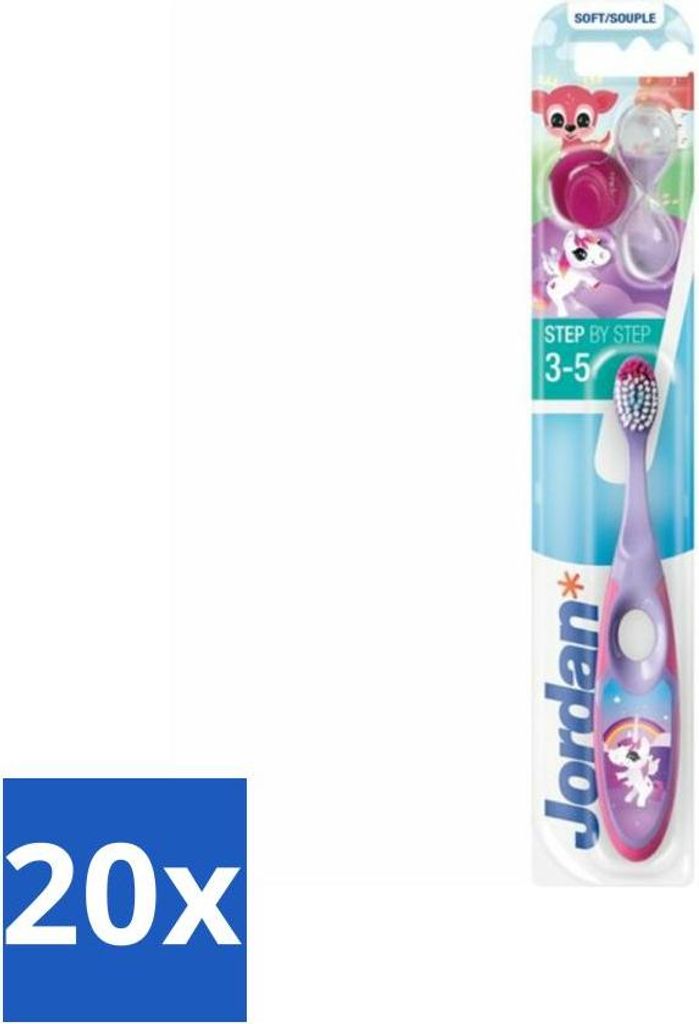 Jordan Zahnbürste Step 2 (3-5 Jahre) - Vorteilspack - 20 Stücke