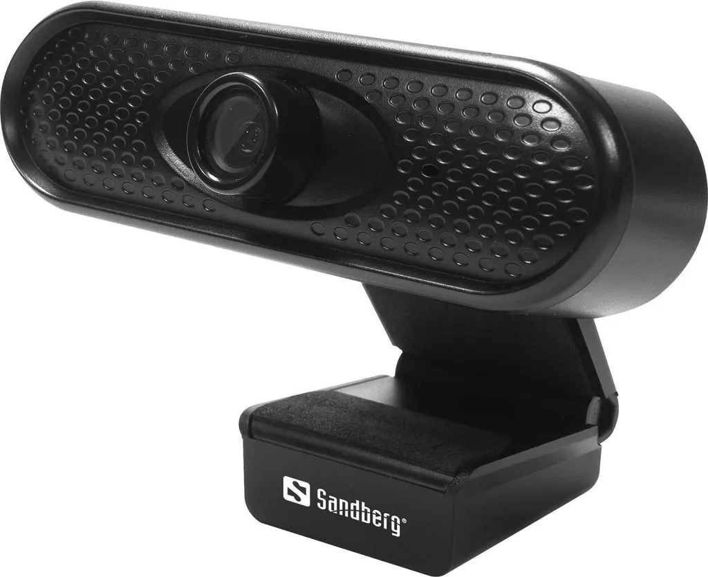 Webcam USB 1080P HD Sandberg - Vidéo Fluide et Haute Résolution 30 FPS