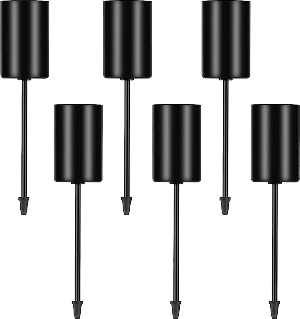 6 Stück Kerzenhalter, robuster Metall-Kerzenständer, Spike, Kegel, Stumpenkerze, Tassenständer, Basis, für Hochzeit, Party, Tischdekoration