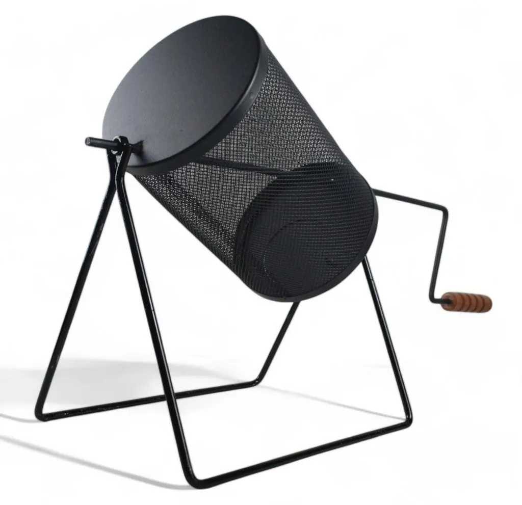 Grille-marrons rotatif en fer pour des châtaignes grillées maison