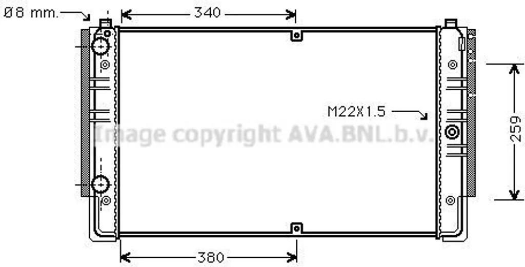 Radiateur pour Volkswagen T4, idéal pour rénovation circuit moteur