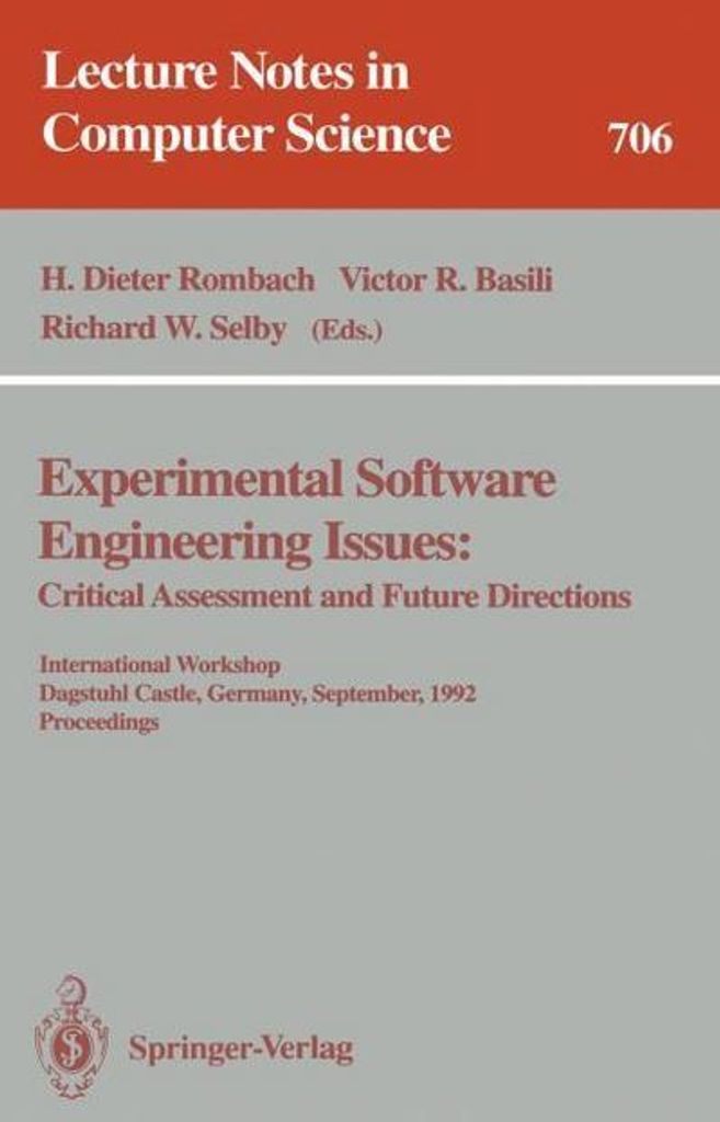 Experimental Software Engineering Issues: