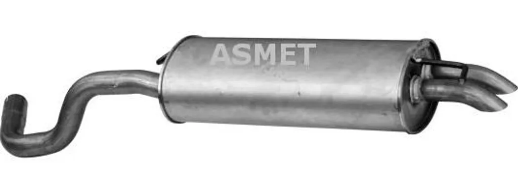 Pot d'échappement arrière pour Golf 4 et New Beetle - ASMET 3089 OE