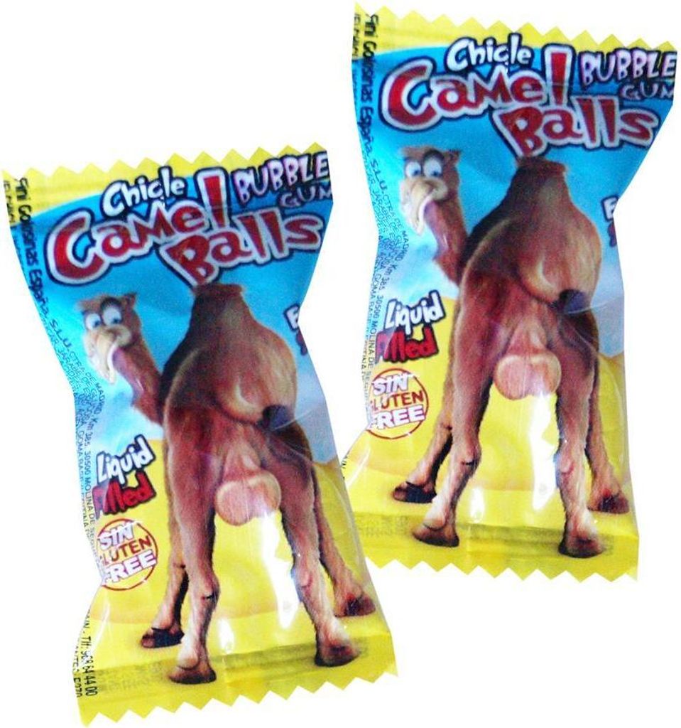 Fini Bubble Gum Camel Balls 200 pcs. en carton présentoir Image du produit 