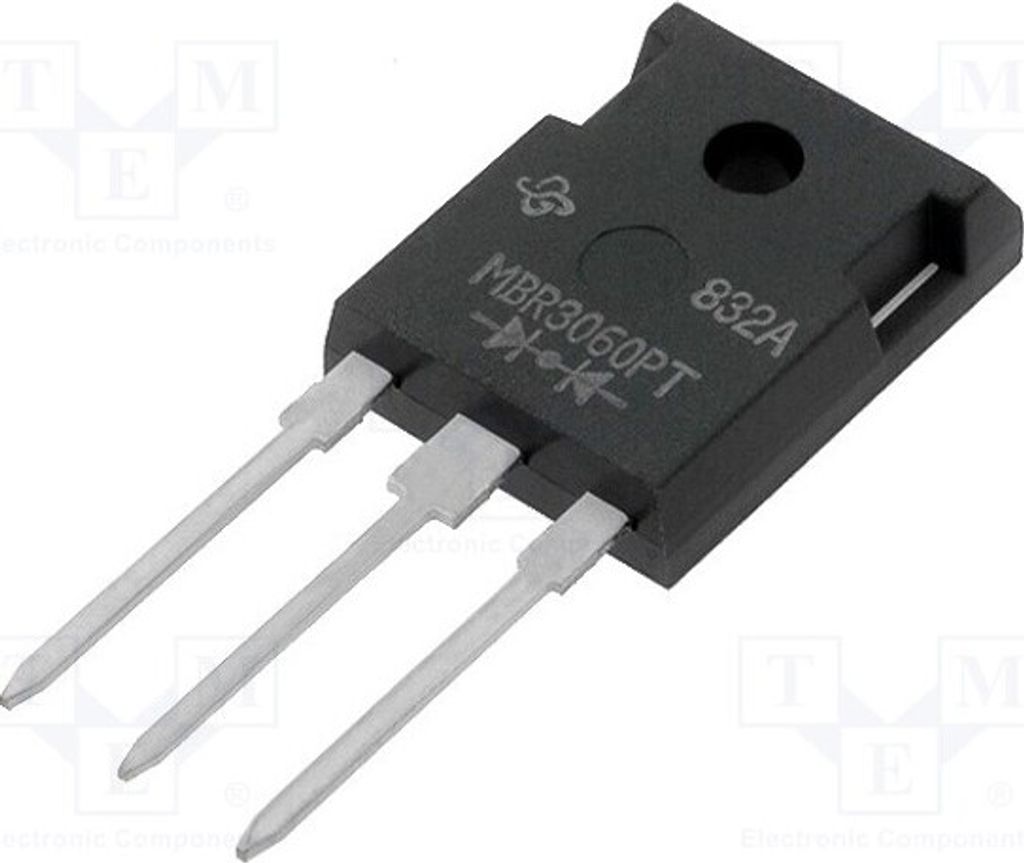 1x Diode: Gleichrichterdiode Schottky 2x15A THT 60V TO247AD MBR3060PT Schottkydio