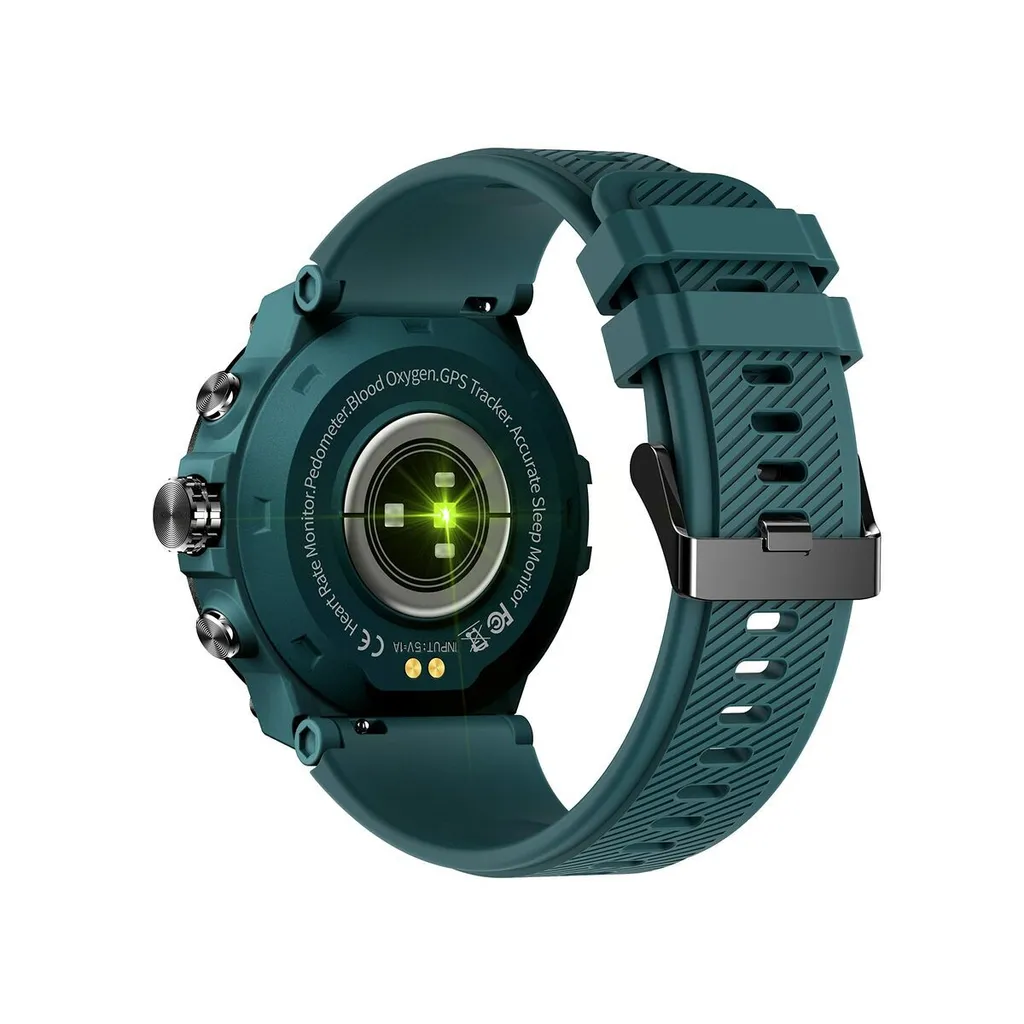 Montre connectée DCU STRAVA 1,3 Turquoise avec synchronisation Strava