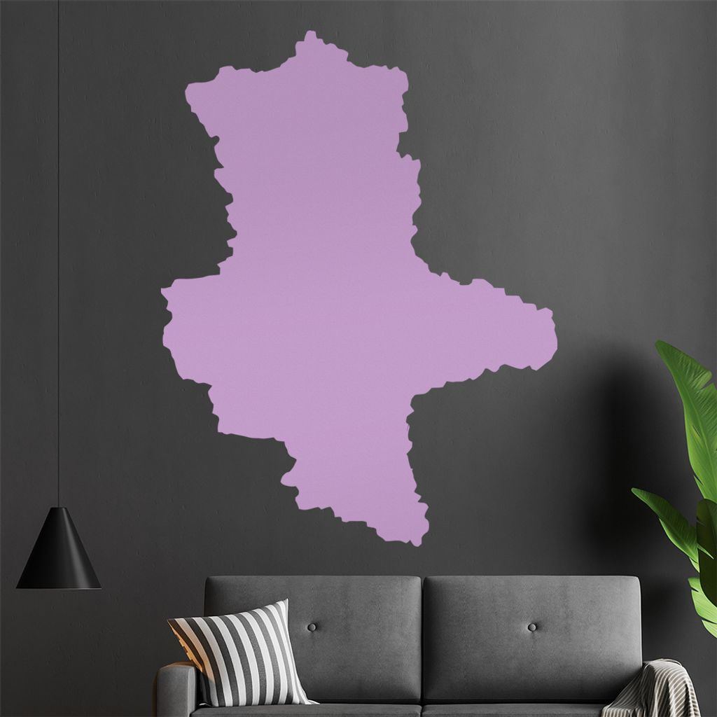 KIWISTAR Bundesland Sachsen-Anhalt - Magdeburg Bauhaus Dessau Wandtattoo in 6 Größen - Wandaufkleber Wall Sticker - Dekoration, Küche, Wohnzimme...