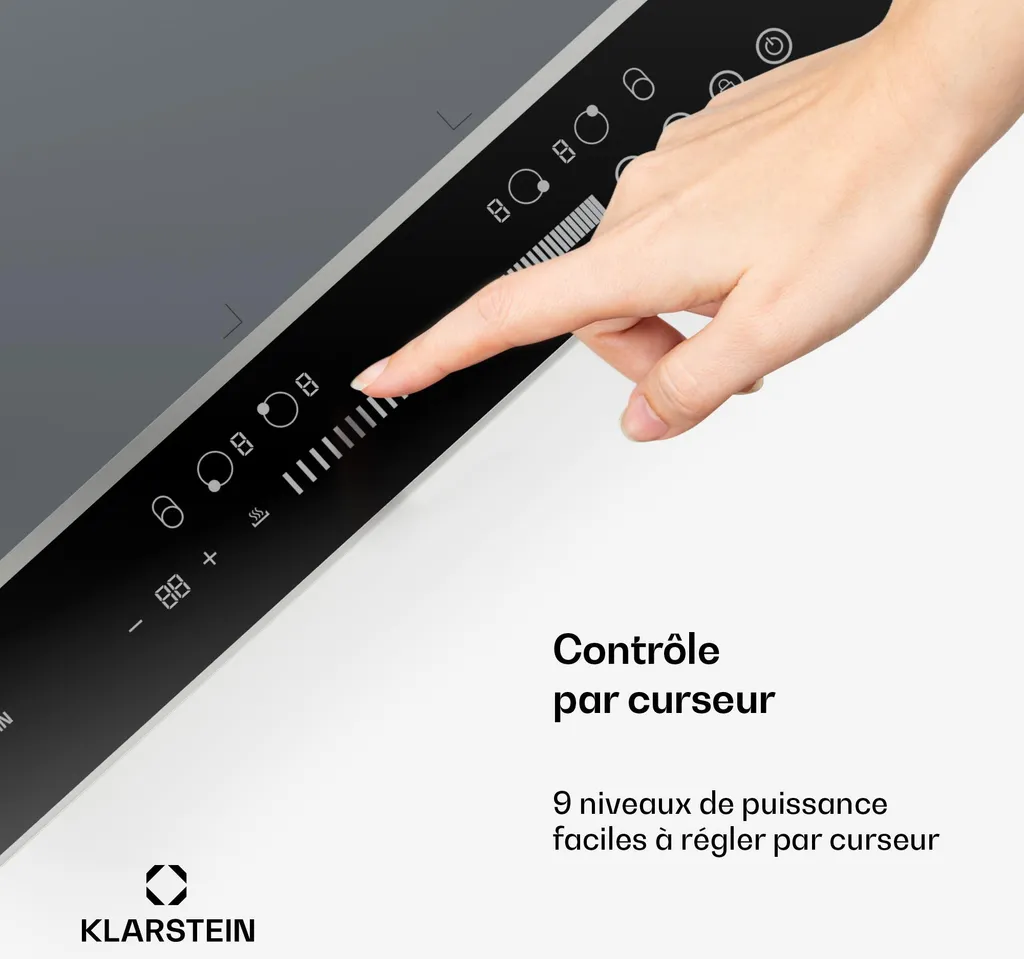 Plaque induction 7200W DualTone Flex avec curseur et Thermoboost