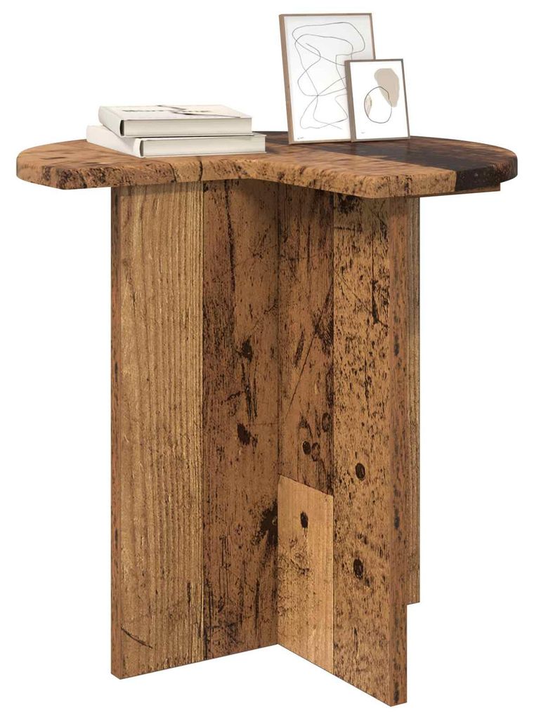 “2026 Modern“ Braun Beistelltisch 2 pcs Altholz Ø 39 x 38 cm Holzwerkstoff - Designermöbel 98028 - Konsolentische